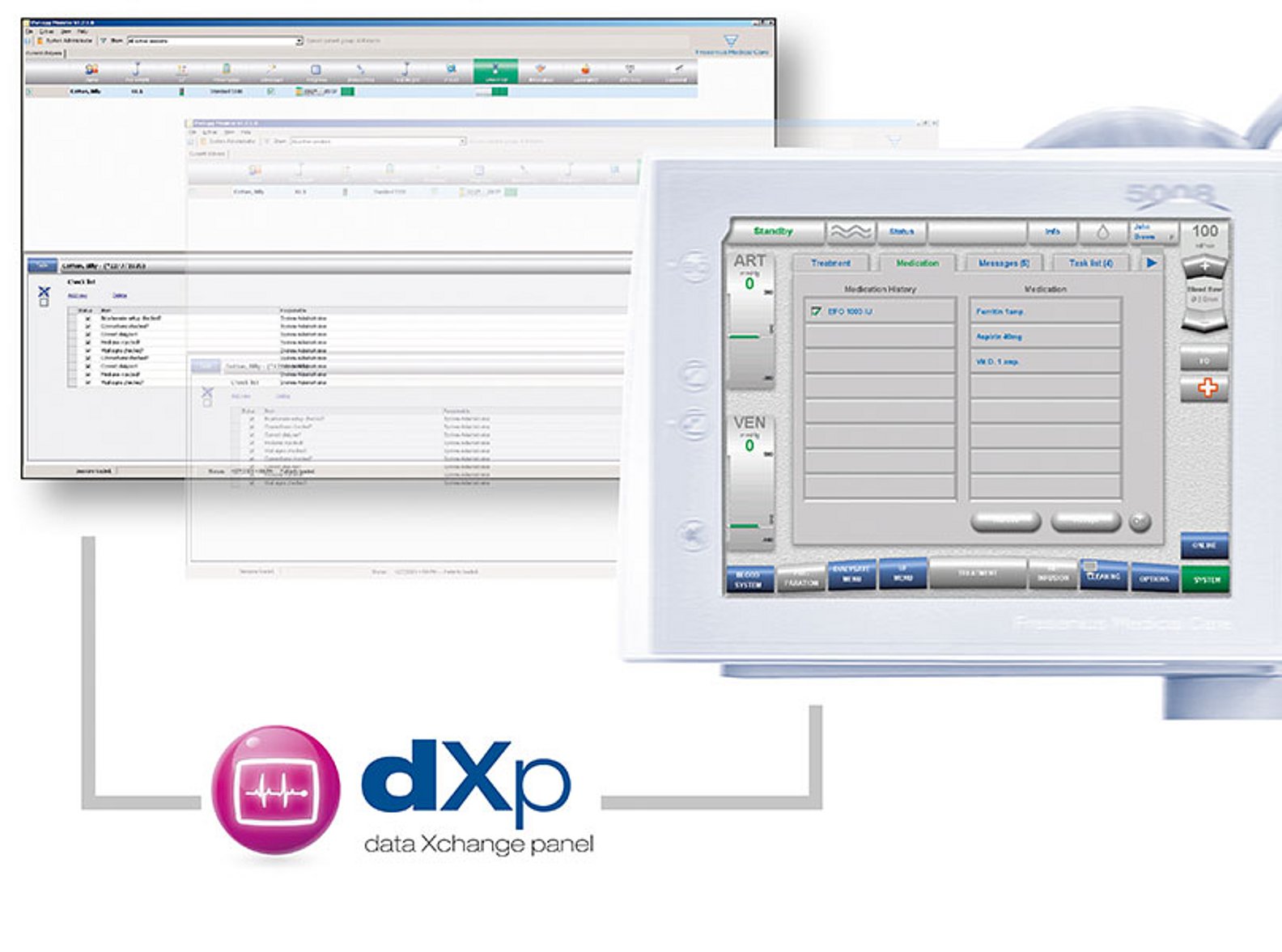 Data Xchange panel (dXp) de Fresenius Medical Care